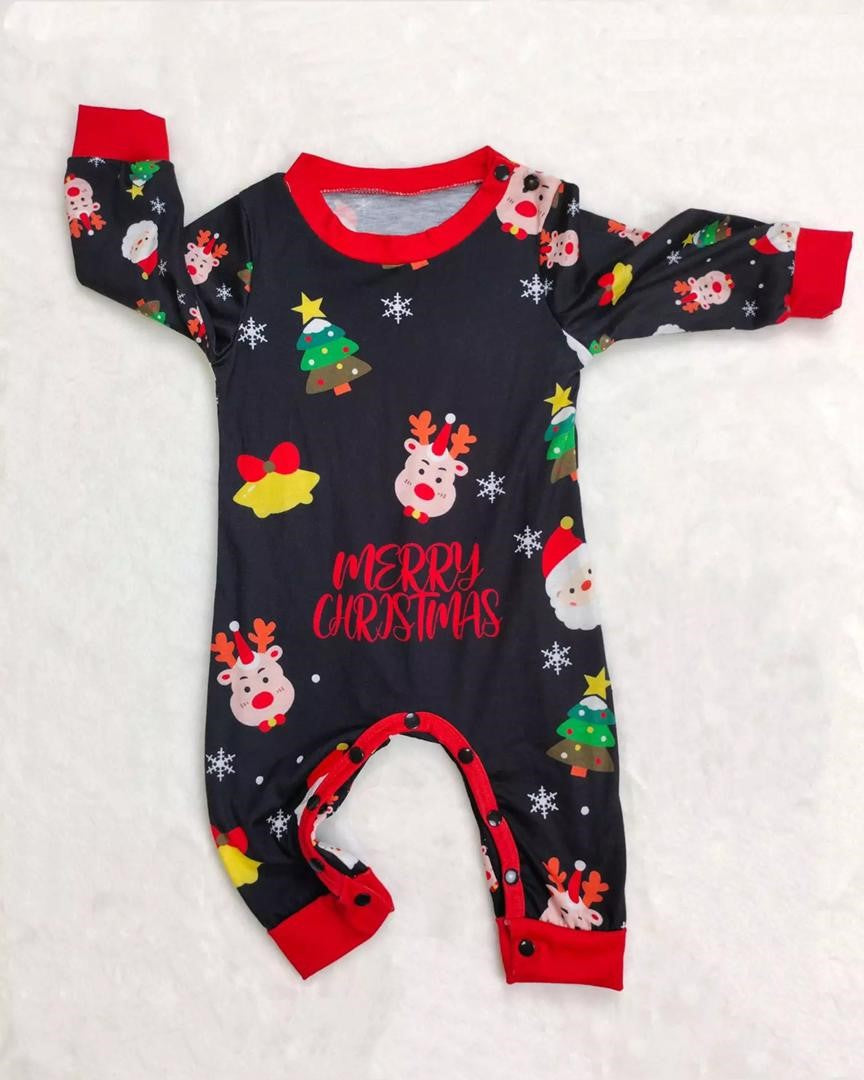 Black Merry Christmas PJs