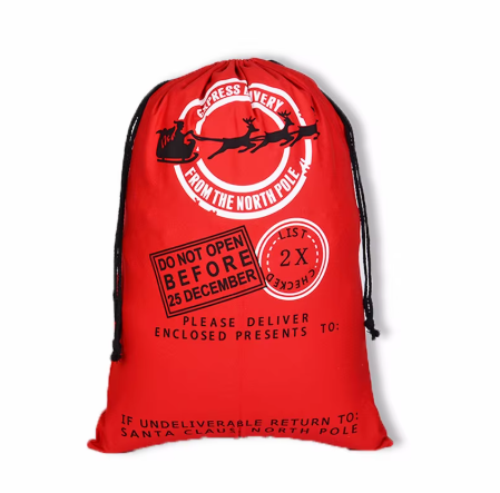 Red Personalised Christmas Sack