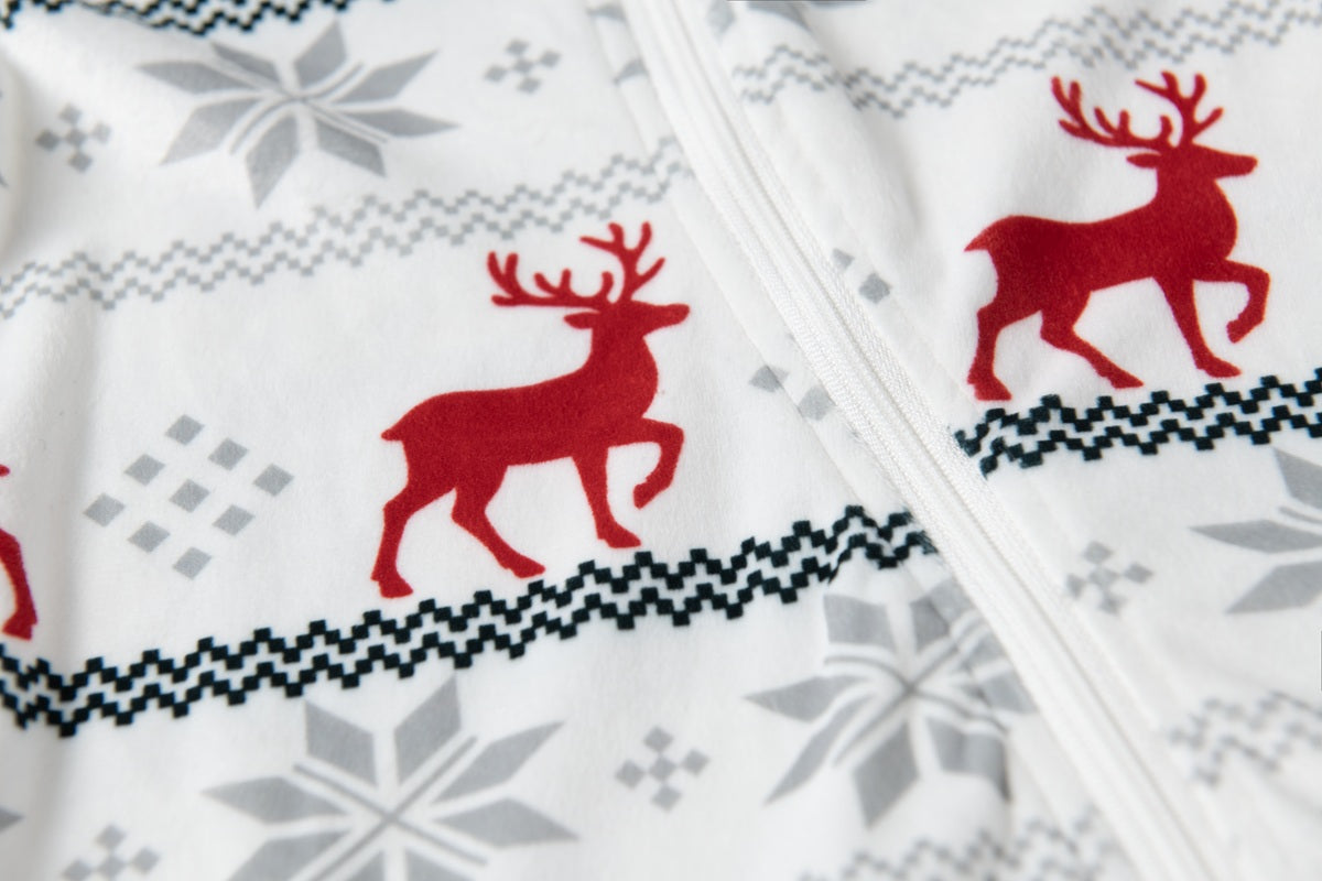 Close Details on Christmas Romper