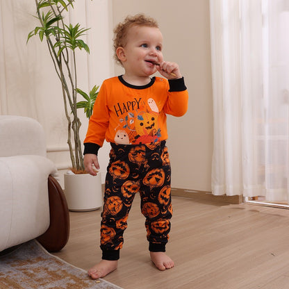 Orange Halloween Pajamas