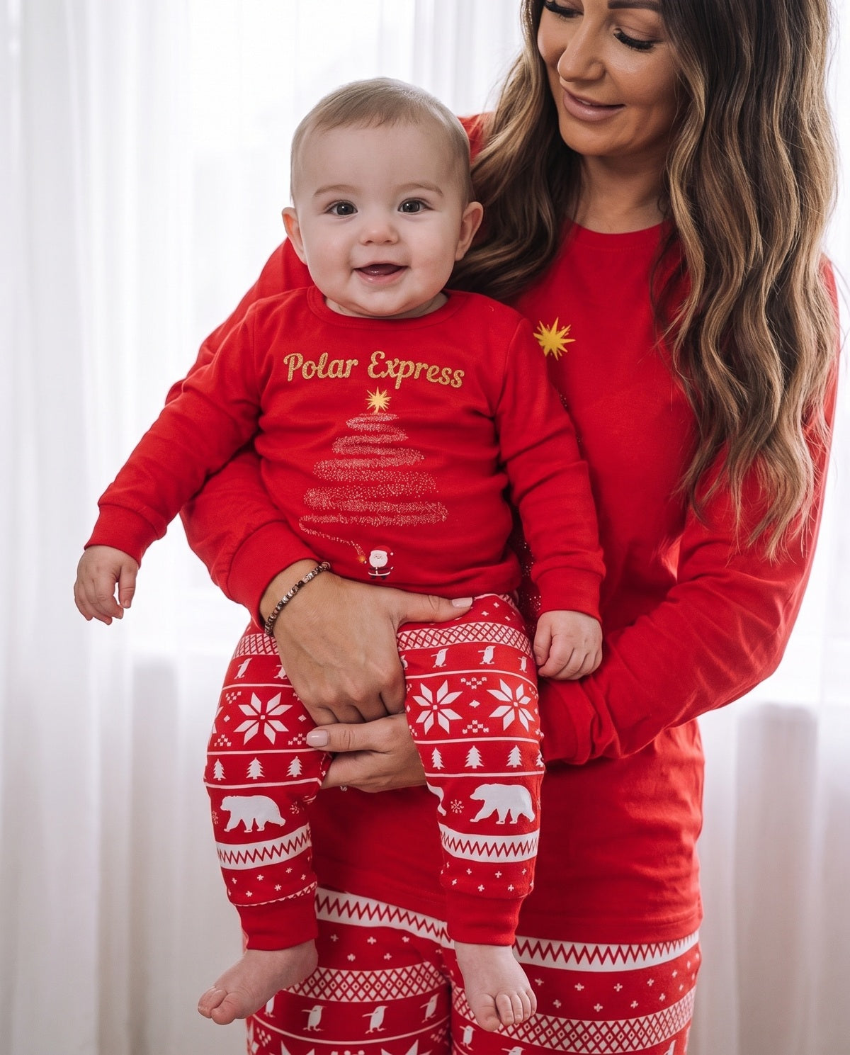 Red Polar Express Christmas Pyjamas