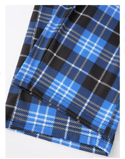 Blue Merry Christmas Tartan PJs