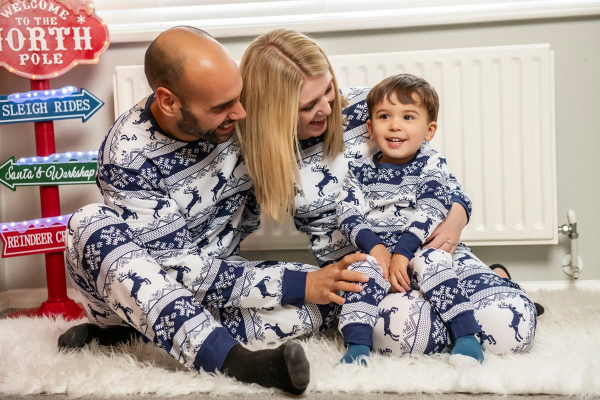 Navy Christmas Pyjamas