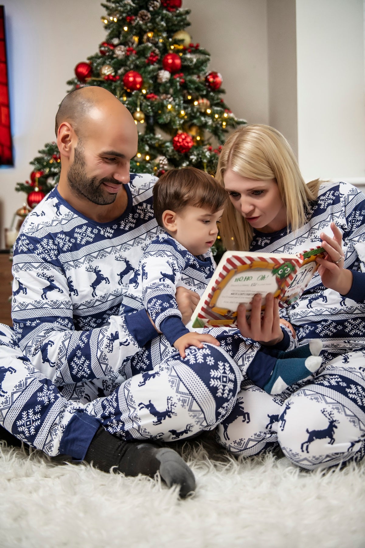 Navy Christmas Pyjamas
