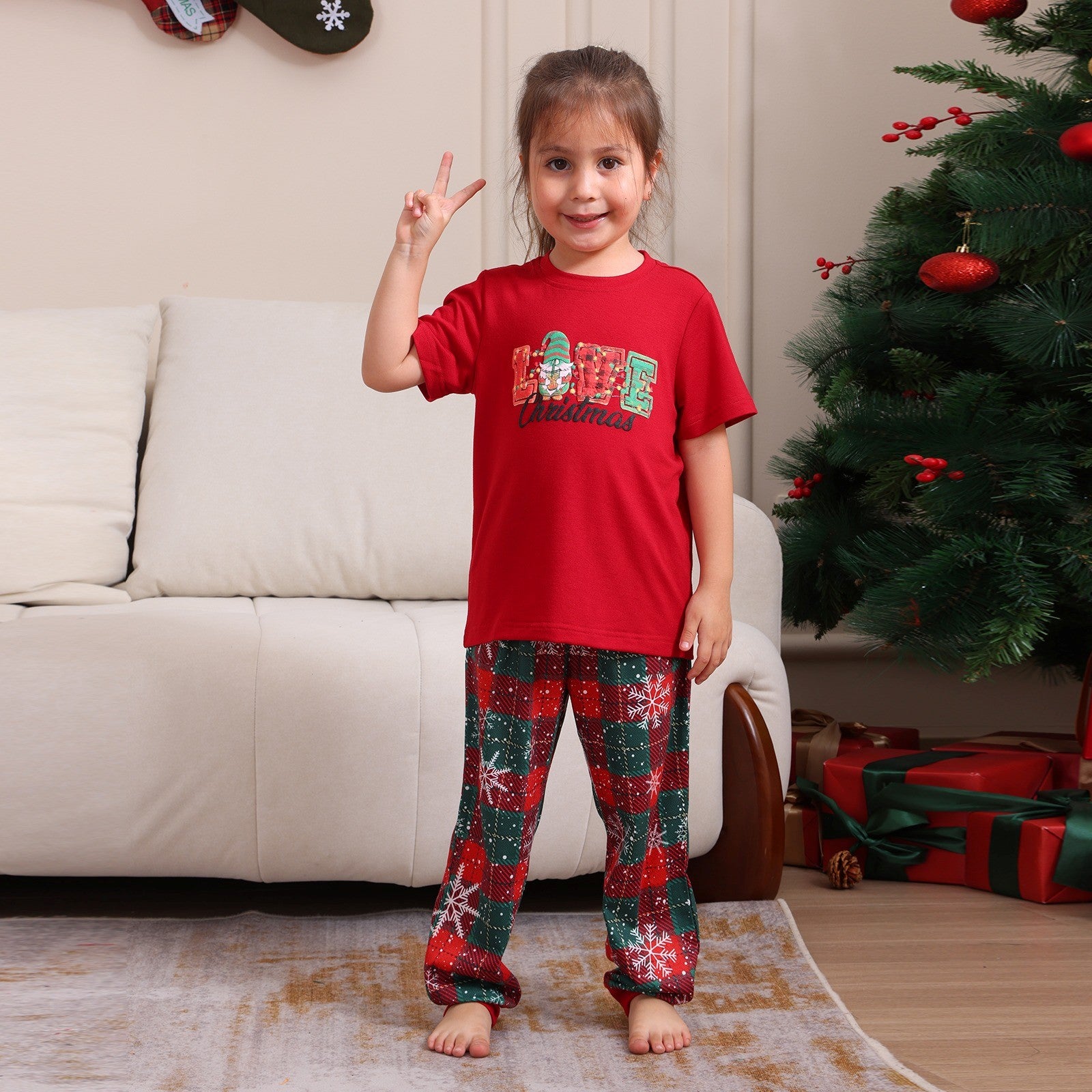 Matching family Christmas pyjamas