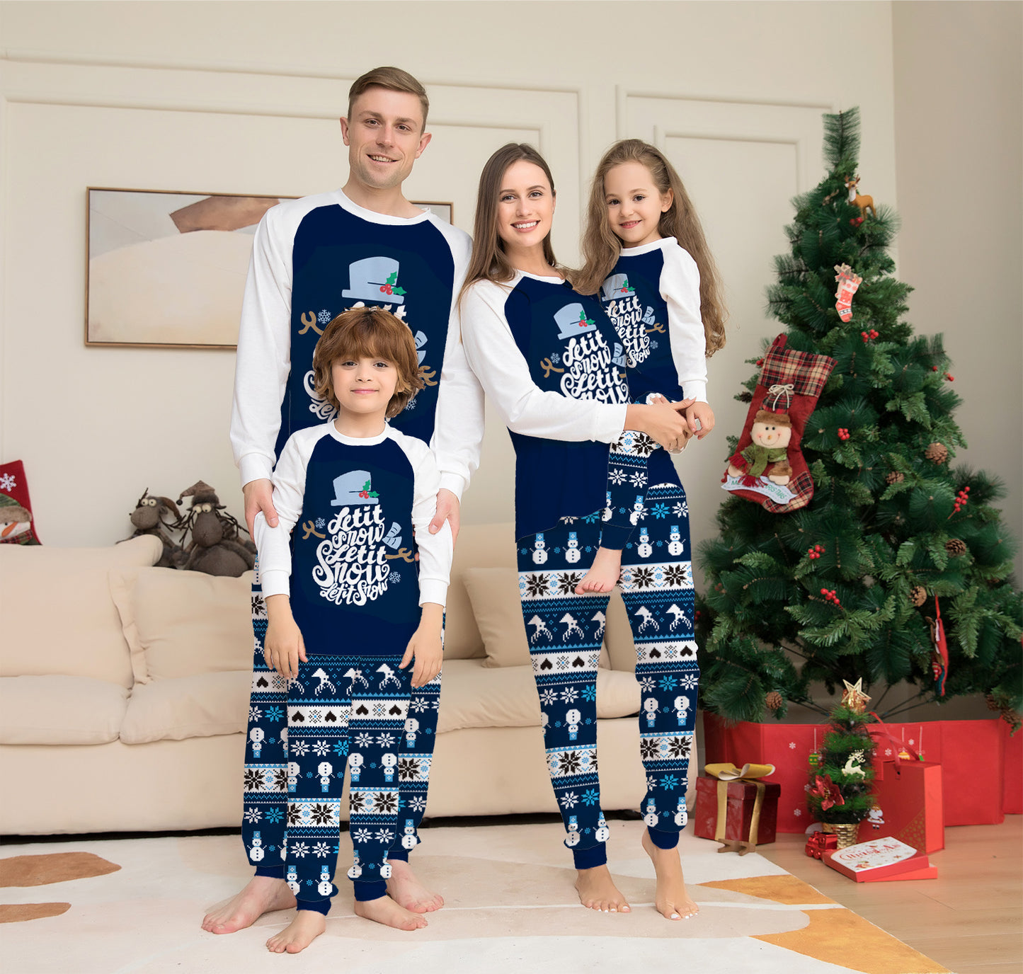 Let it snow Christmas PJs