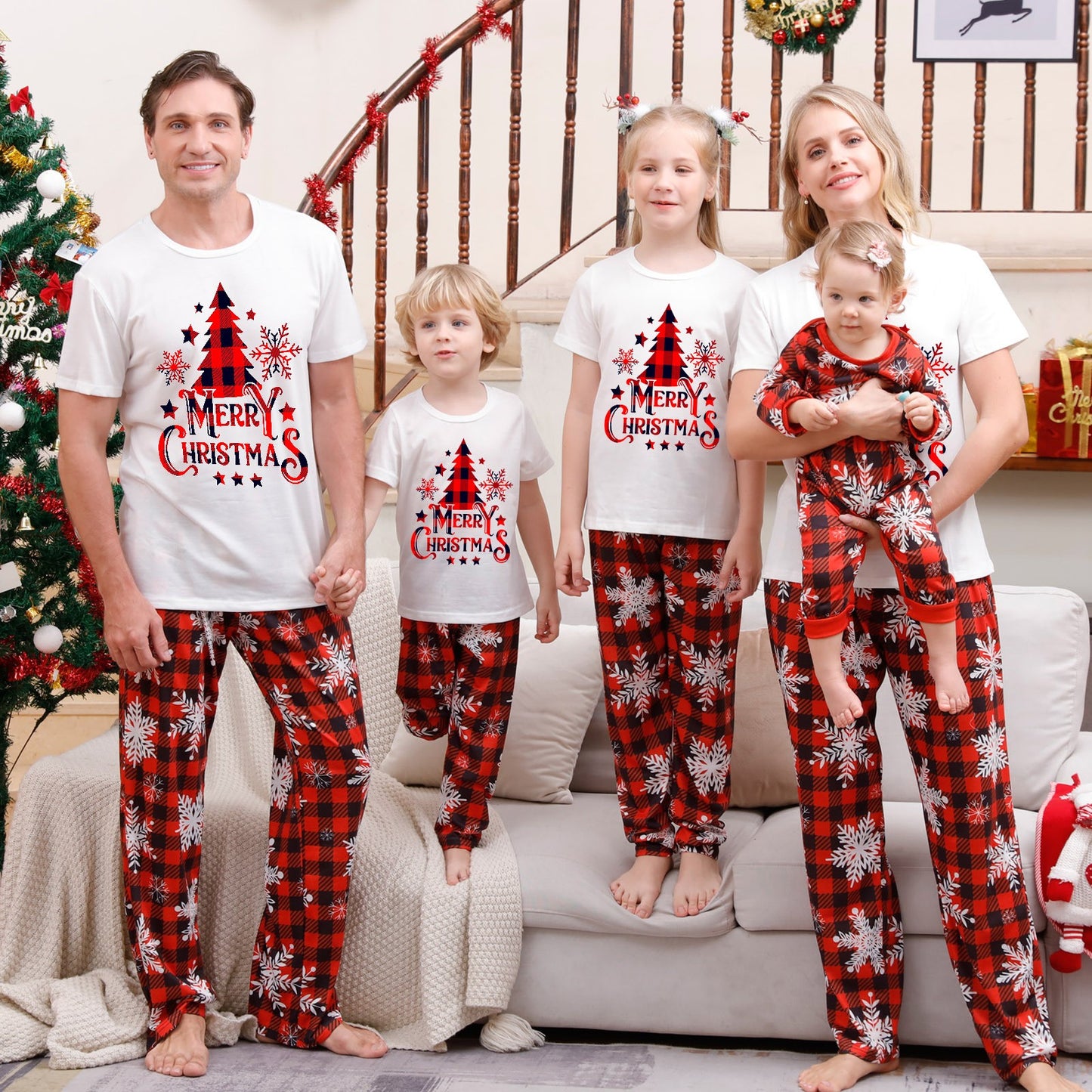 Matching Family Christmas T-Shirt & PJ Set