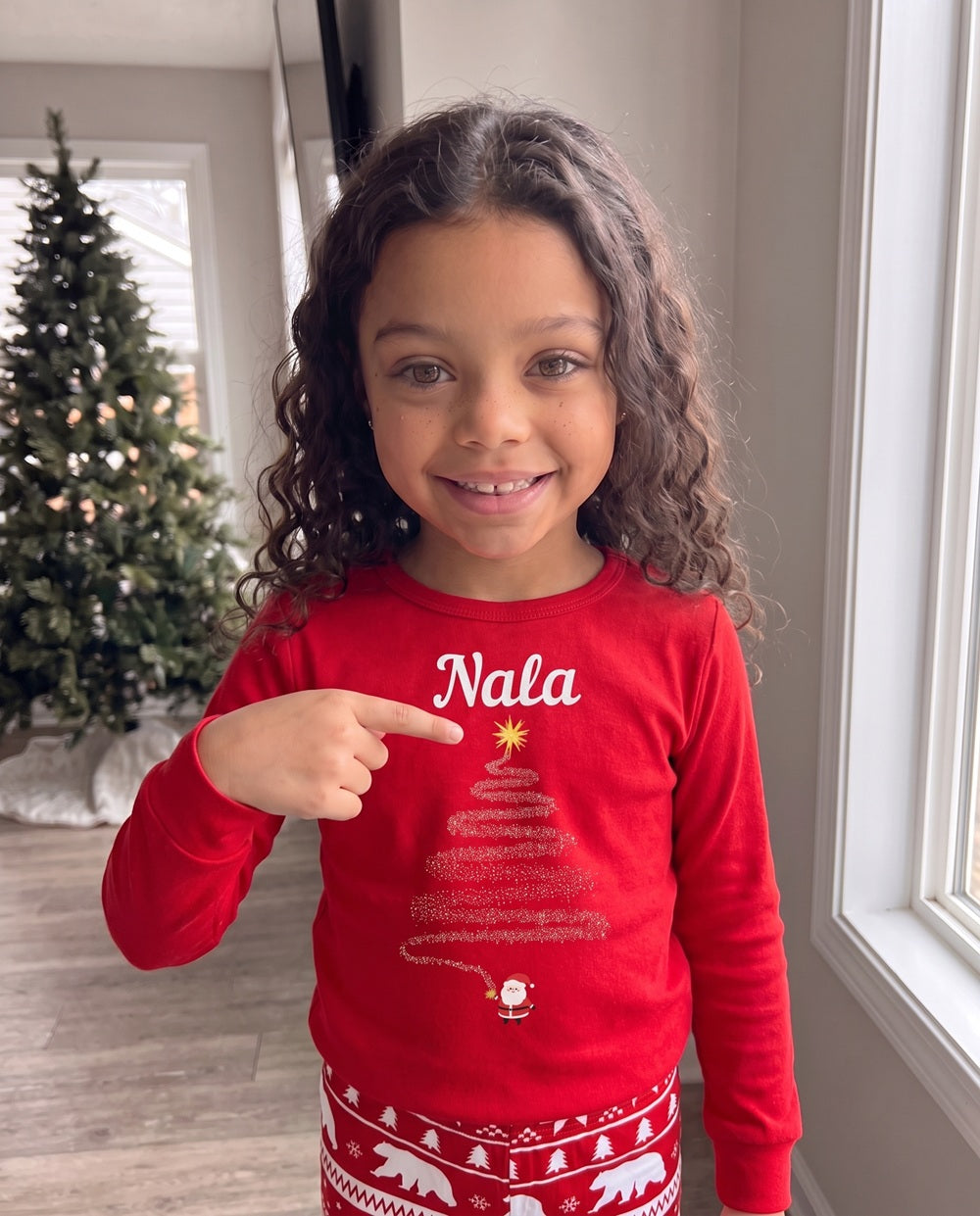 Personalised Red Magic Christmas PJs