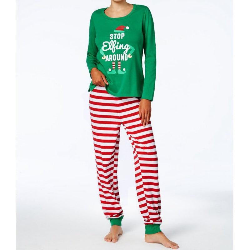Stop Elfing Around Christmas Pyjamas