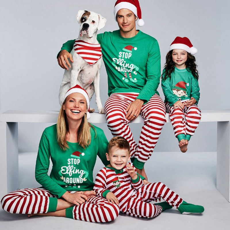 Stop Elfing Around Christmas Pyjamas