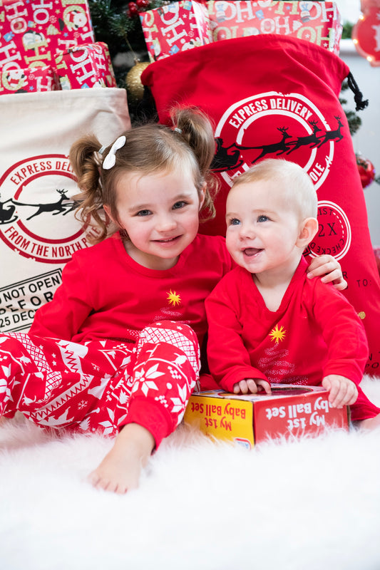 Red Family Matching Christmas Pyjamas