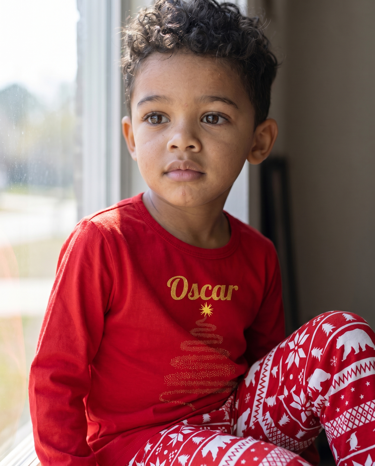 Personalised Red Magic Christmas PJs