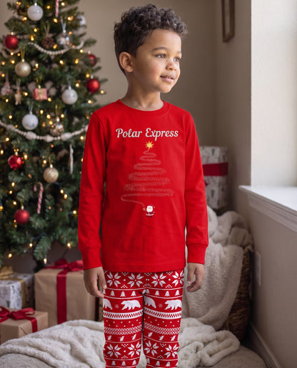 Red Polar Express Christmas Pyjamas