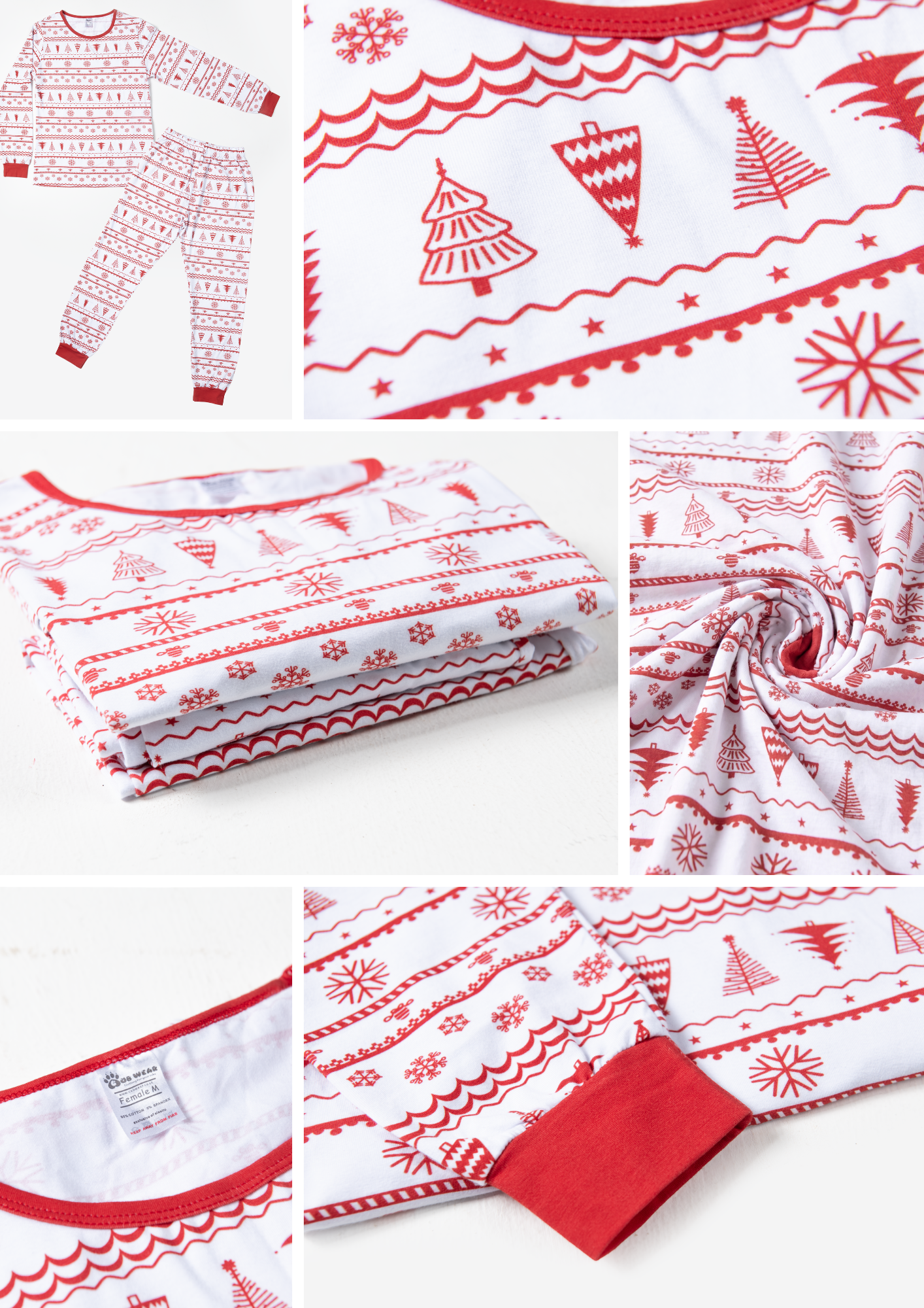 White Christmas Family Matching Pyjamas