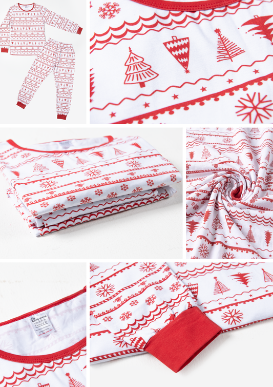 White Christmas Family Matching Pyjamas